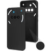For Nothing Phone 3A Back Cover Case (Matte Finish Silicone with Inside Fiber cloth)