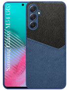 For Samsung Galaxy M54 5G Back Cover Case (Dual PU Leather Stitch | Professional Minimalist | Soft and Flexible)
