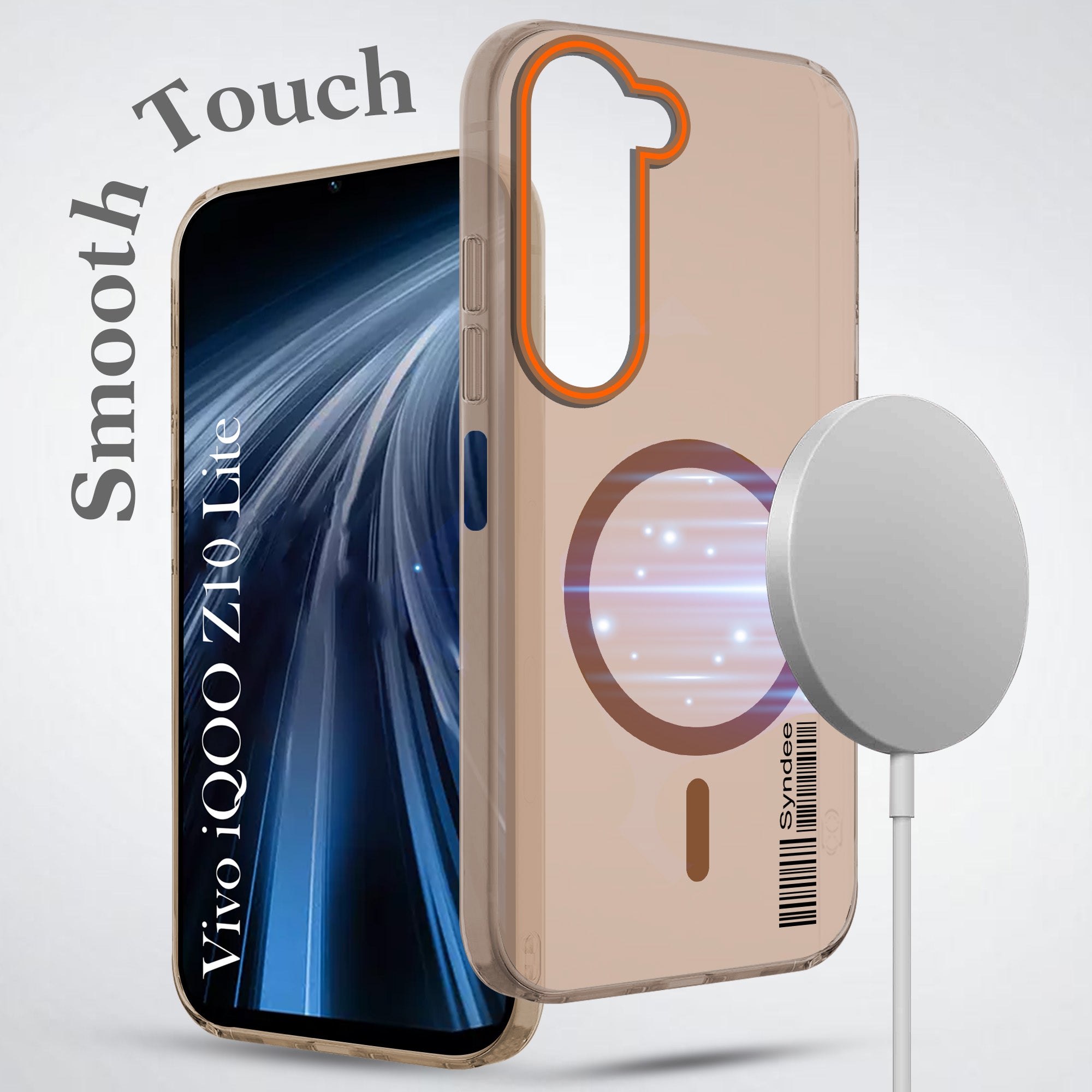 For Vivo iQOO Z10 Lite Back Cover Case (Soft Touch | Camera Bump Protection | MagSafe Compatible | Matte Finish)