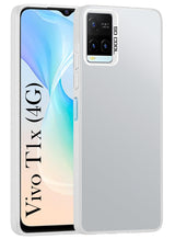 For Vivo T1x 4G Hard Back Cover Case (Velvet Touch | Professional Glossy Finish | Camera Protection Bump)