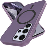 For Samsung Galaxy S24 Ultra Back Cover Case (Frosted Matte Feel | MagSafe Compatible Wireless Charging | Polycarbonate Material)