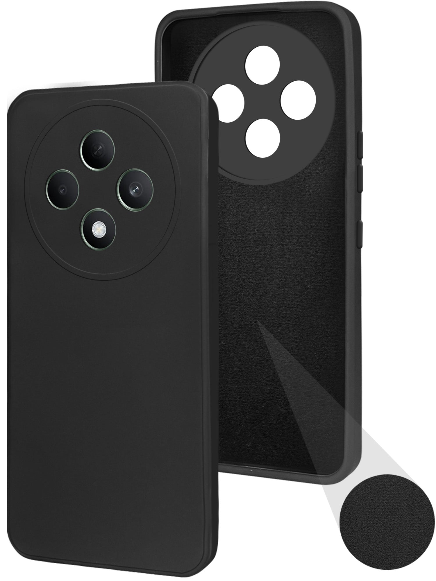 For Oppo F27 5G  Back Cover Case (Matte Finish Silicone with Inside Fiber cloth)