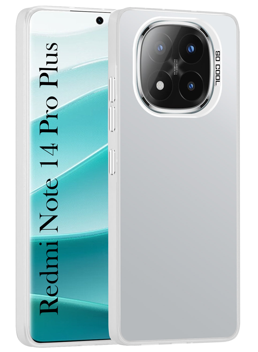 For Redmi Note 14 Pro Plus Hard Back Cover Case (Velvet Touch | Professional Glossy Finish | Camera Protection Bump)