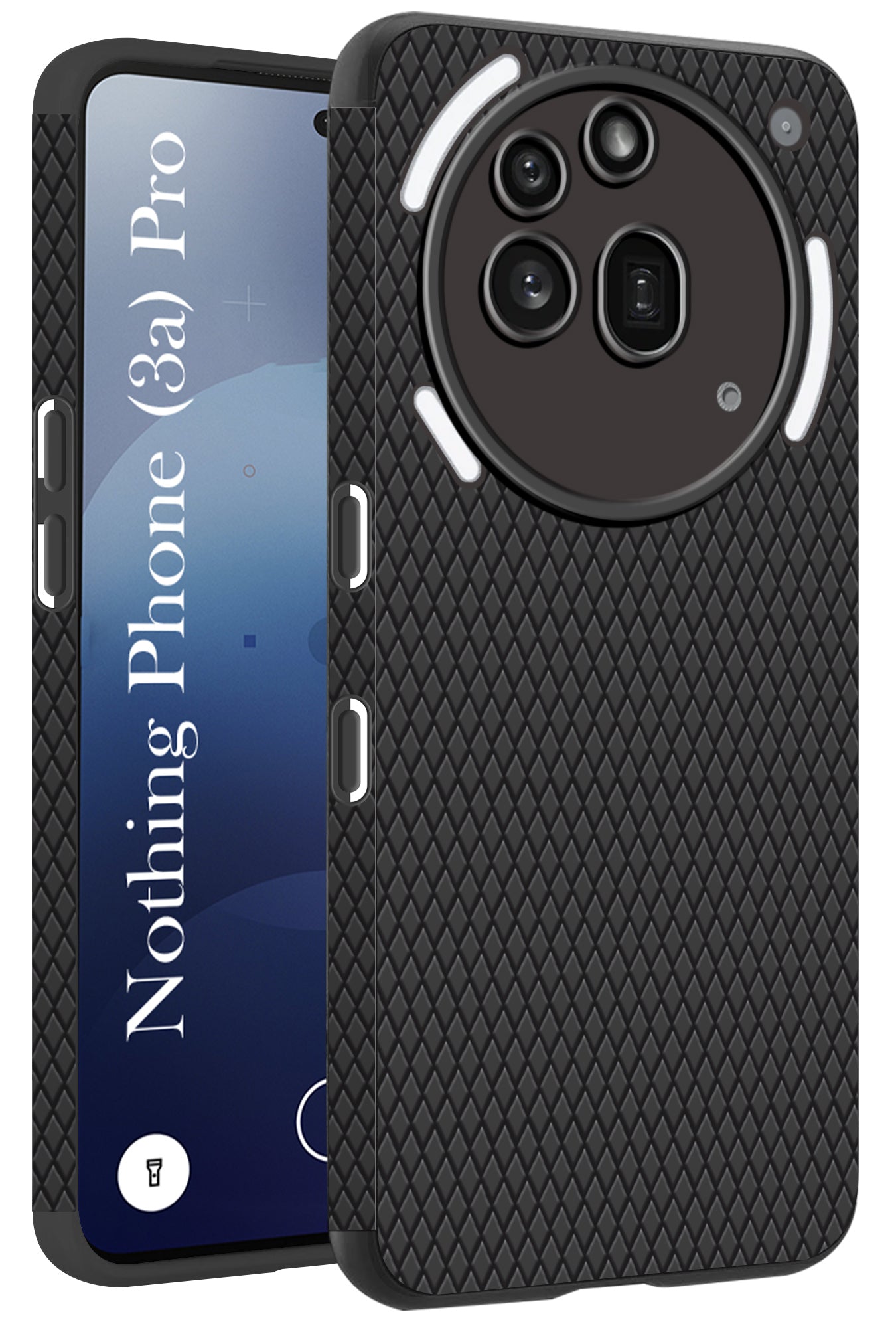 For Nothing Phone 3A Pro 5G Back Cover Case (Liquid Silicone | Side Grip | Camera Protection)