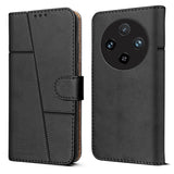 For Vivo X300 Pro Flip Cover Case ( Stitched Leather with Magnetic Closure)