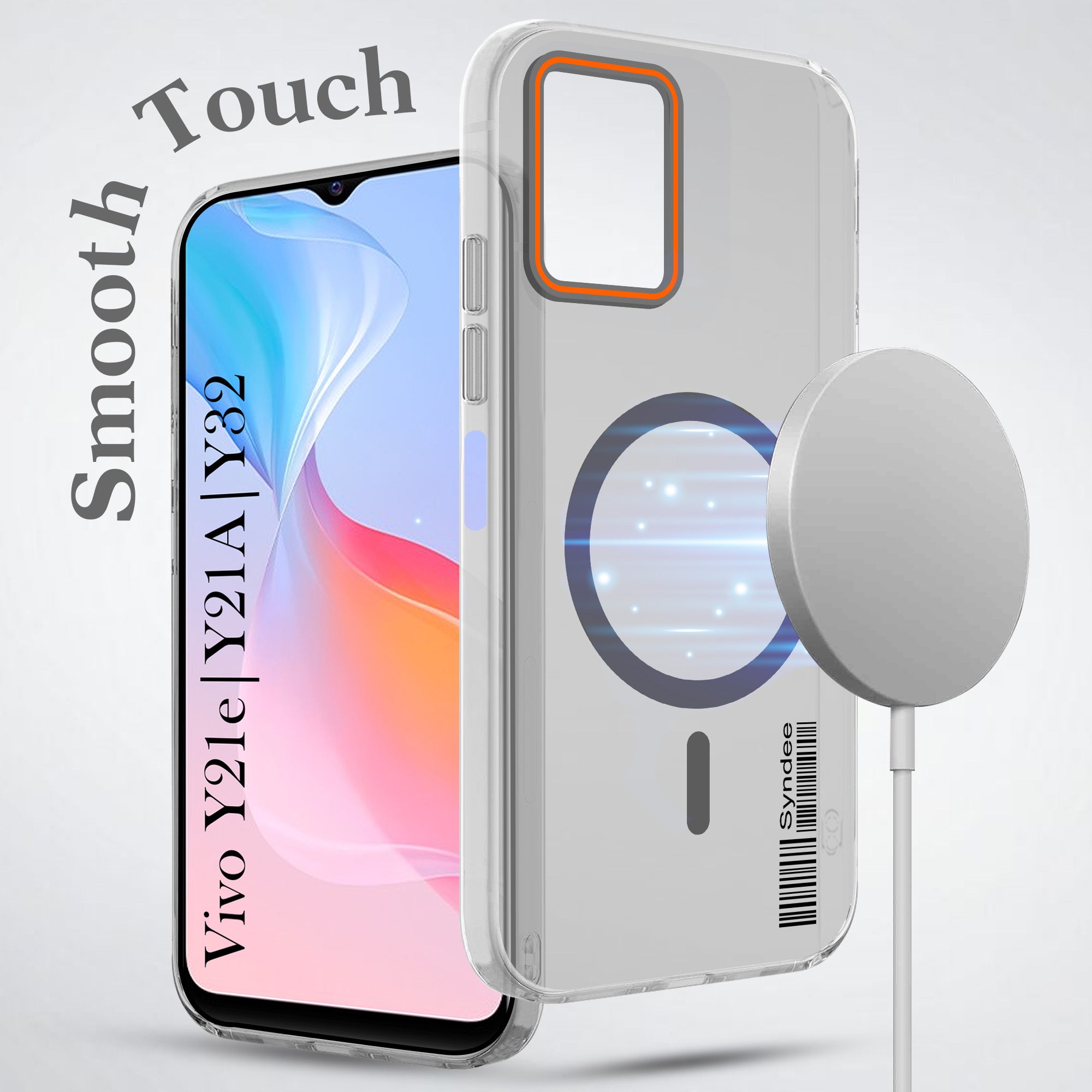 For Vivo Y21e | Vivo Y21A | Vivo Y32 Back Cover Case (Soft Touch | Camera Bump Protection | MagSafe Compatible | Matte Finish)