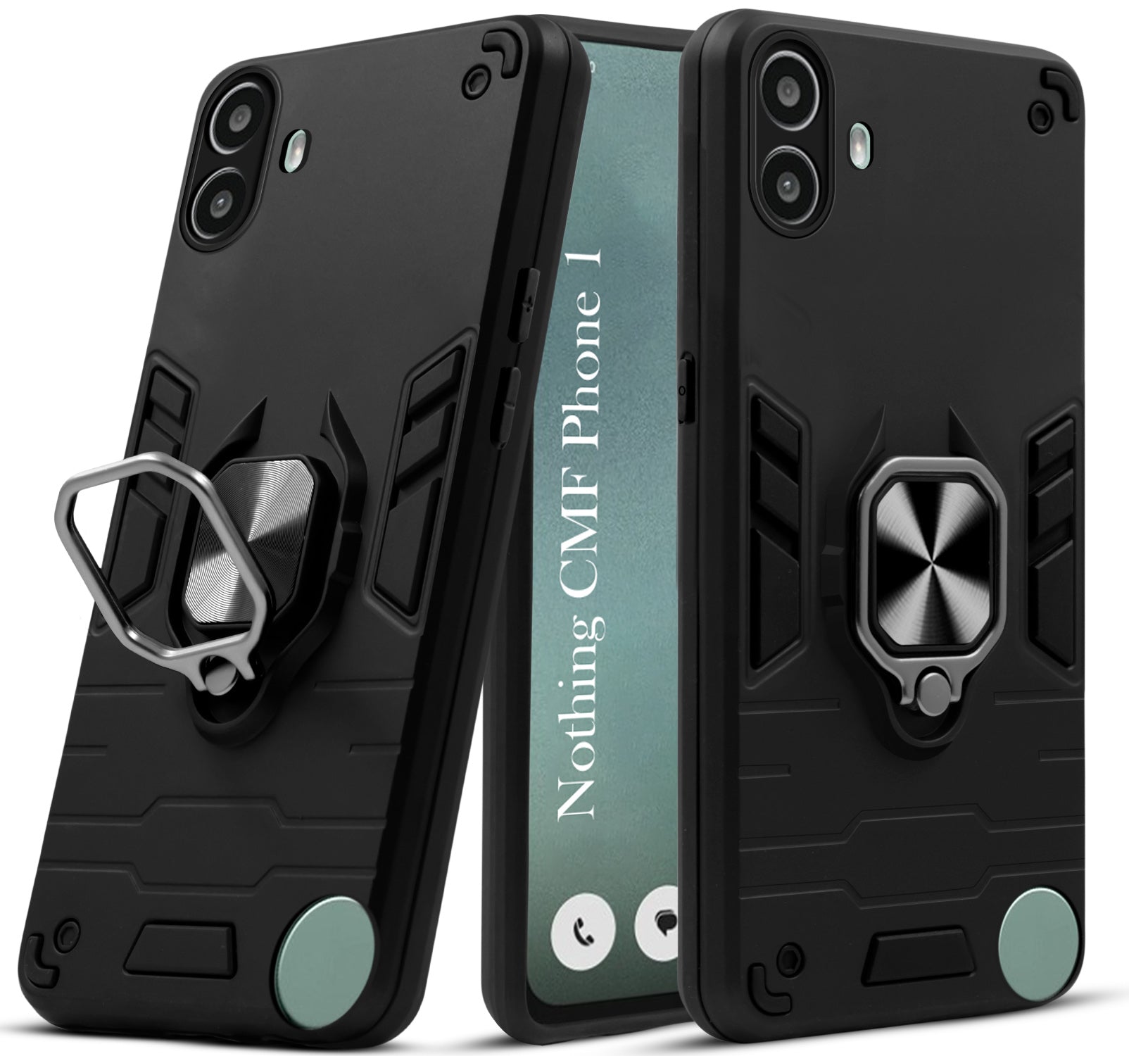 For Nothing CMF Phone 1 Back Cover Case (Shockproof Polycarbonate Dual Layer Hybrid Armor)