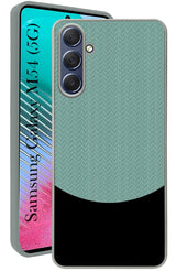 For Samsung Galaxy M54 5G Back Cover Case (Elegant PU Leather Finish | Premium Minimalist Professional | Camera Protection Bump)