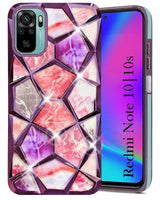 For Xiaomi Mi Redmi Note 10 | Note 10S Back Cover Case (Dual Design Glitter Sparkle and Detachable Diamond Print Case | Soft and Flexible)