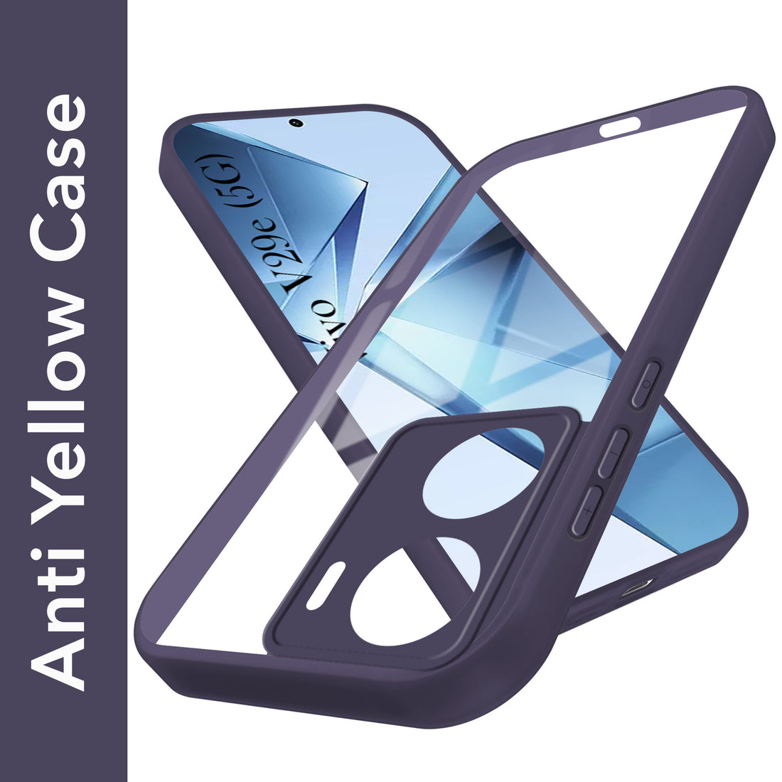 For Vivo V29e 5G Back Cover Case Ultra-Hybrid (Lifetime Anti Yellow | Anti Scratch | Crystal Clear Shockproof)
