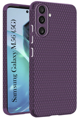 For Samsung Galaxy M56 | Samsung Galaxy F56 Back Cover Case (Liquid Silicone | Side Grip | Camera Protection)