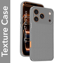 For Apple iPhone 17 Pro Max Back Cover Case (Camera Protection | Side Grip Texture | Soft and Flexible)