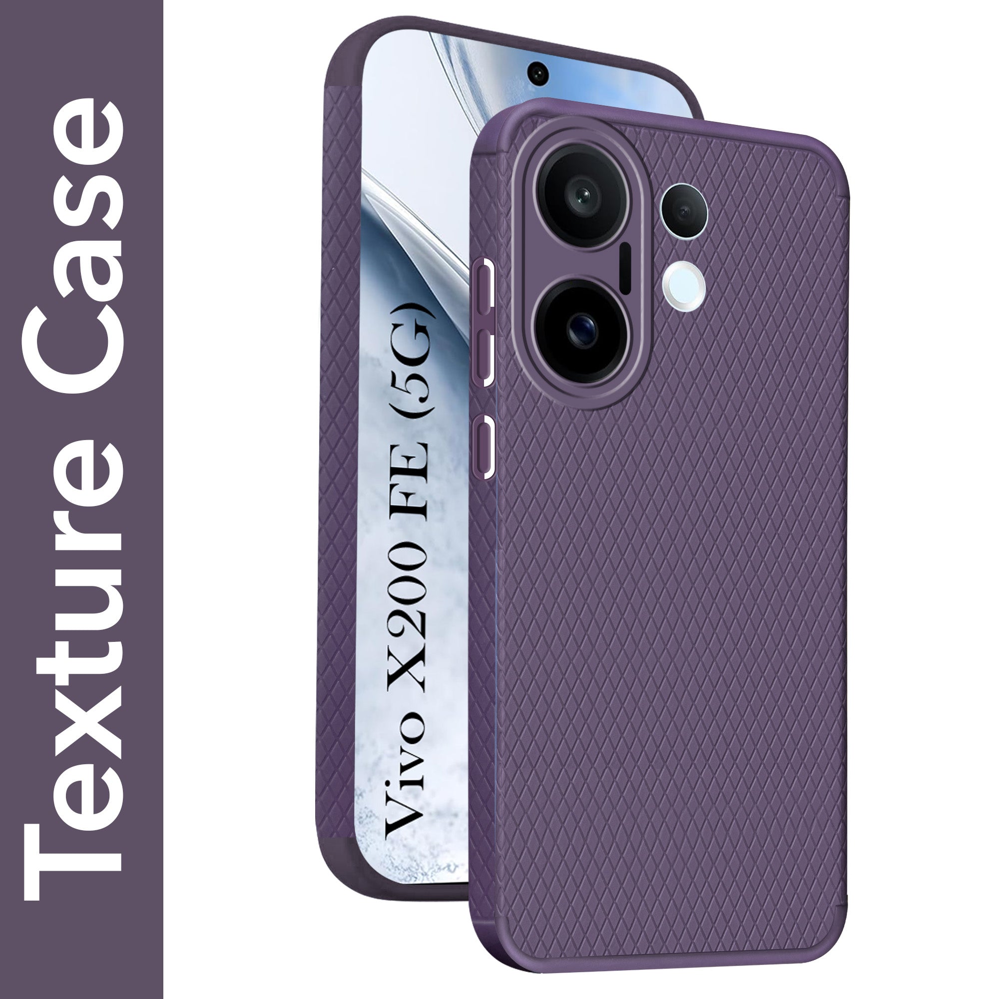For Vivo X200 FE Back Cover Case (Liquid Silicone | Side Grip | Camera Protection)