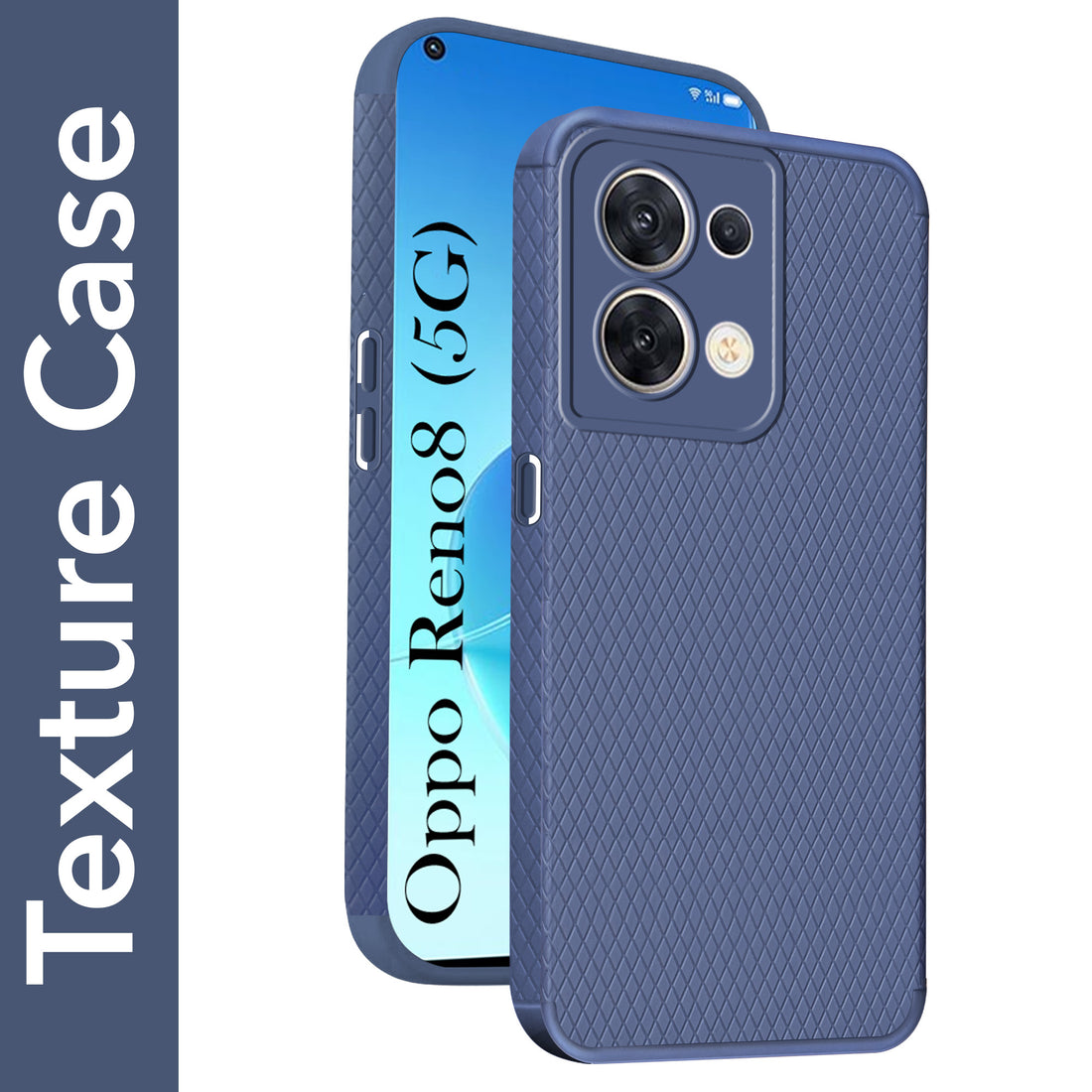 For Oppo Reno 8 5G Back Cover Case (Liquid Silicone | Side Grip | Camera Protection)