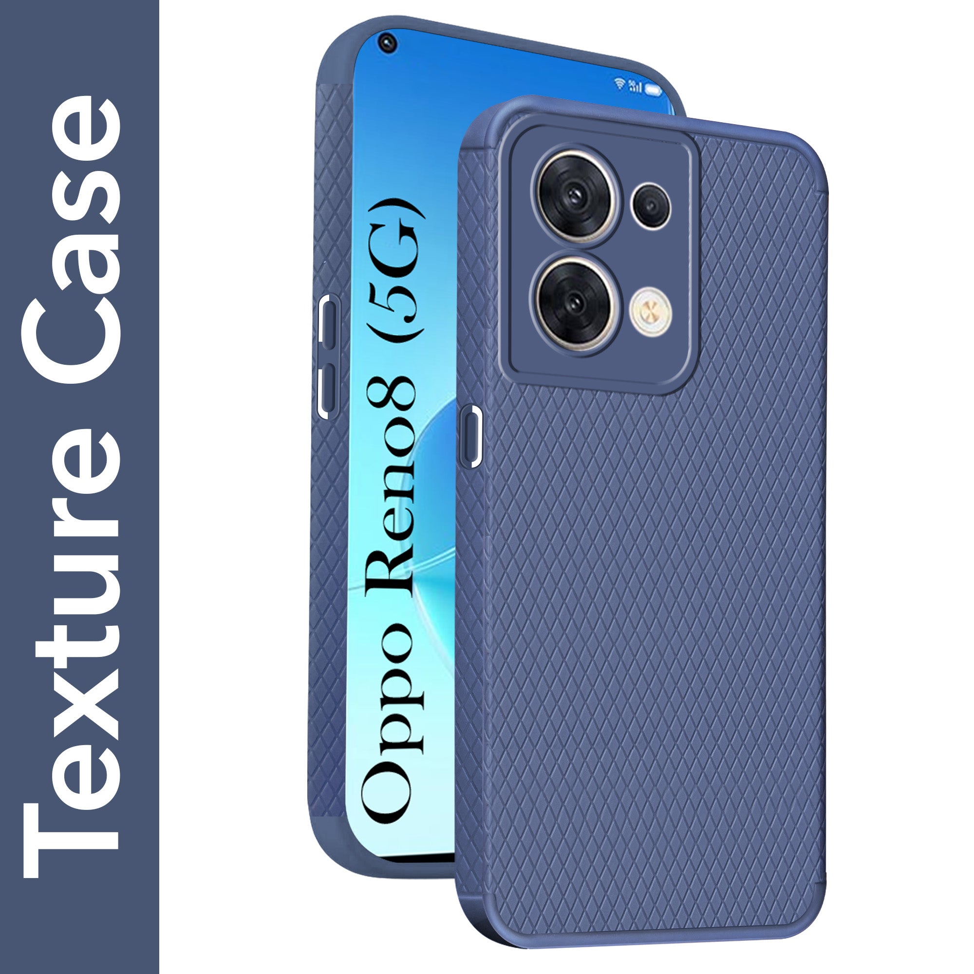 For Oppo Reno 8 5G Back Cover Case (Liquid Silicone | Side Grip | Camera Protection)