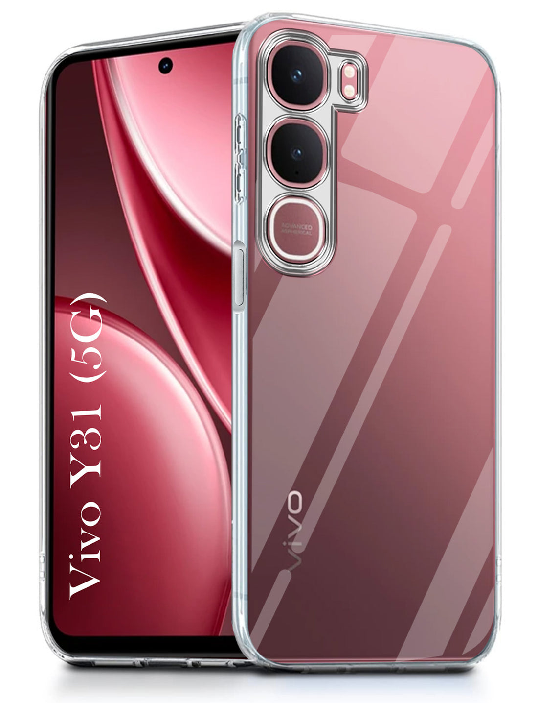 For Vivo Y31 5G Back Cover Case (Clear Shockproof Case with Camera Protection | Soft and Flexible | Transparent)