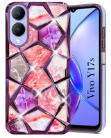 For Vivo Y17s Back Cover Case (Dual Design Glitter Sparkle and Detachable Diamond Print Case | Soft and Flexible)