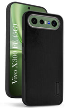For Vivo X300 FE Back Cover Case Rubberised (Textured Grip Design | Micro-Fiber Cloth Inside | Slim and Light Weight | Soft Touch and Feel)