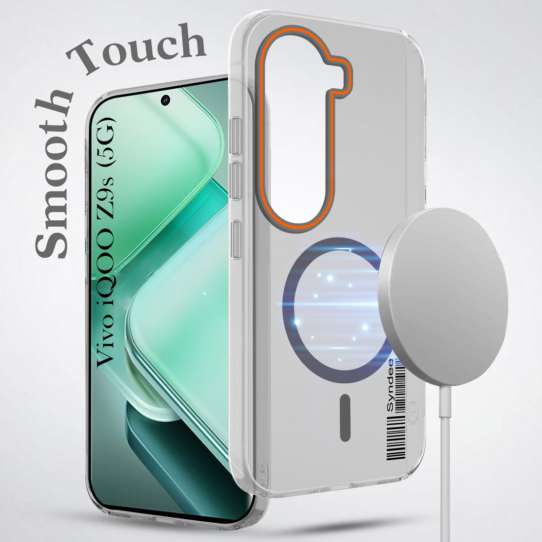 For Vivo iQOO Z9s Back Cover Case (Soft Touch | Camera Bump Protection | MagSafe Compatible | Matte Finish)