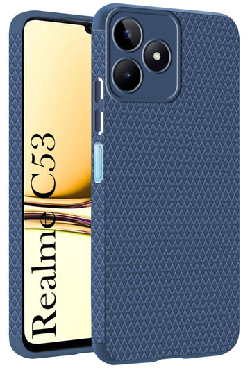 For Realme C53 Back Cover Case (Liquid Silicone | Side Grip | Camera Protection)