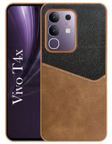 For Vivo T4x | Vivo Y31 Pro Back Cover Case(Dual PU Leather Stitch | Professional Minimalist | Soft and Flexible)