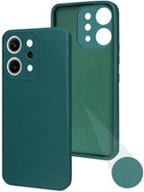 For Oppo Reno14 Pro 5G | Oppo Reno 14 Pro 5G Back Cover Case (Matte Finish Silicone with Inside Fiber cloth)