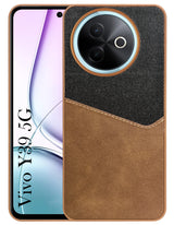 For Vivo Y39 Back Cover Case (Dual PU Leather Stitch | Professional Minimalist | Soft and Flexible)