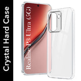 For Realme P3 Ultra Back Cover Case (Hybrid Crystal panel with Side Soft PU | Camera Protection | HD Clear Shockproof)