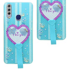 For Vivo U10 Back Cover Case (3D Cute Heart Strap Holder | Camera Protection | Designer Girls Print)