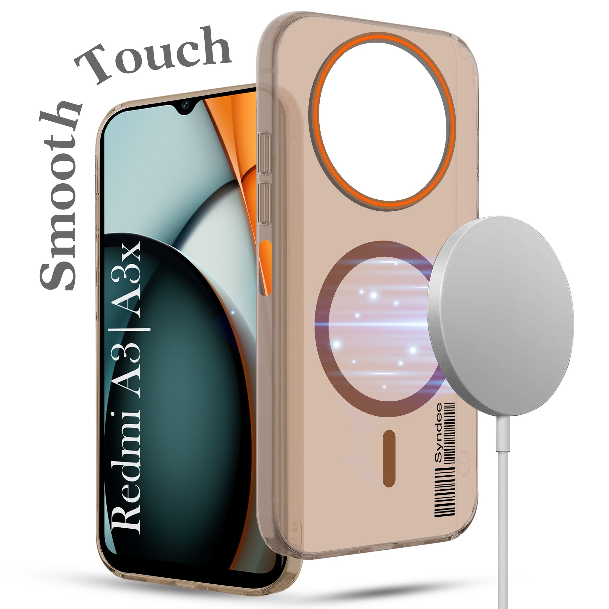 For Redmi A3 2024 | Redmi A3x Back Cover Case (Soft Touch | Camera Bump Protection | MagSafe Compatible | Matte Finish)