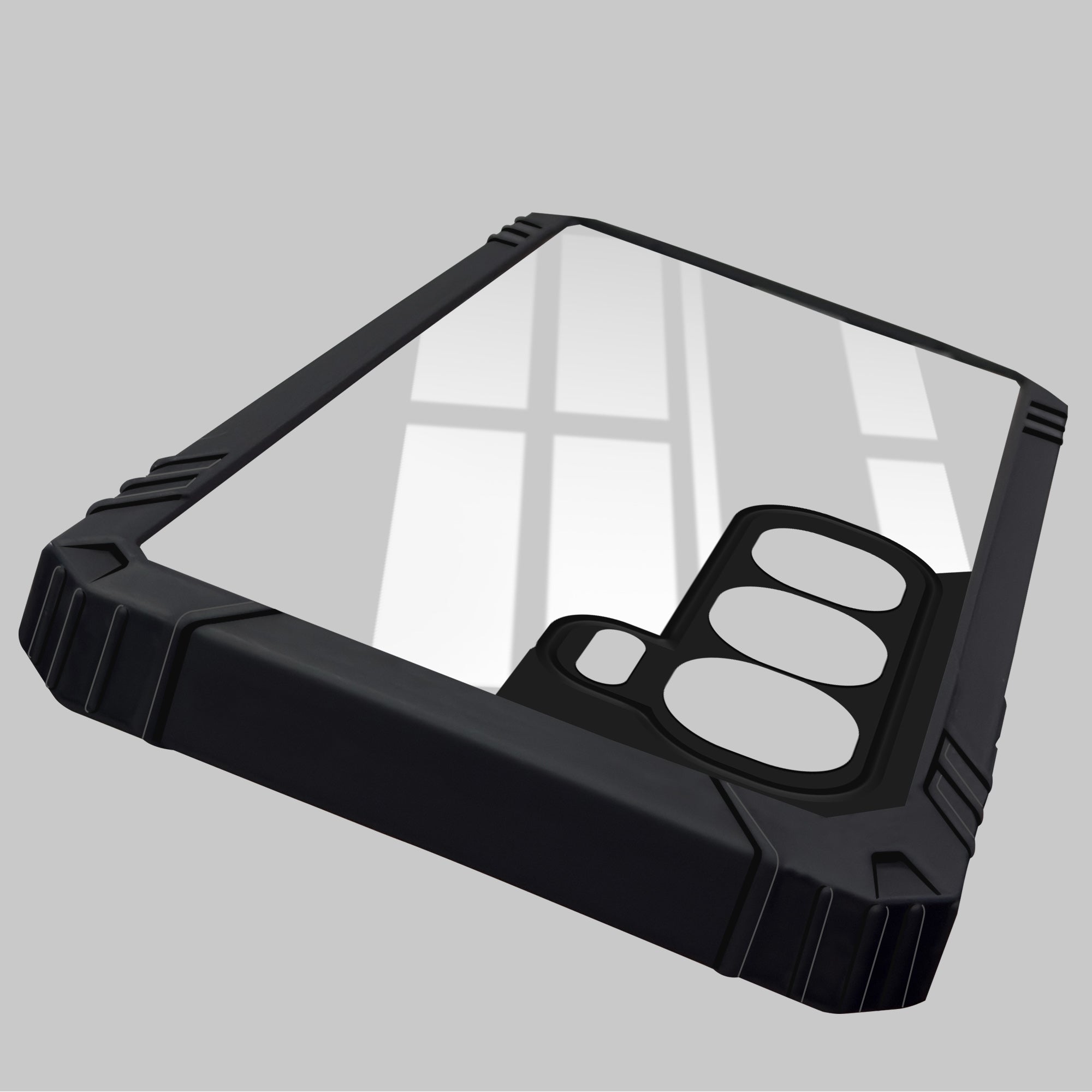 For Vivo Y300 Back Cover Case (Ultimate Shockproof Bumpers | Anti Yellow | Rugged Armor | Hybrid PC | Black )