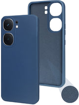 For Vivo IQOO Neo 9 Pro Back Cover Case (Matte Finish Silicone with Inside Fiber cloth)