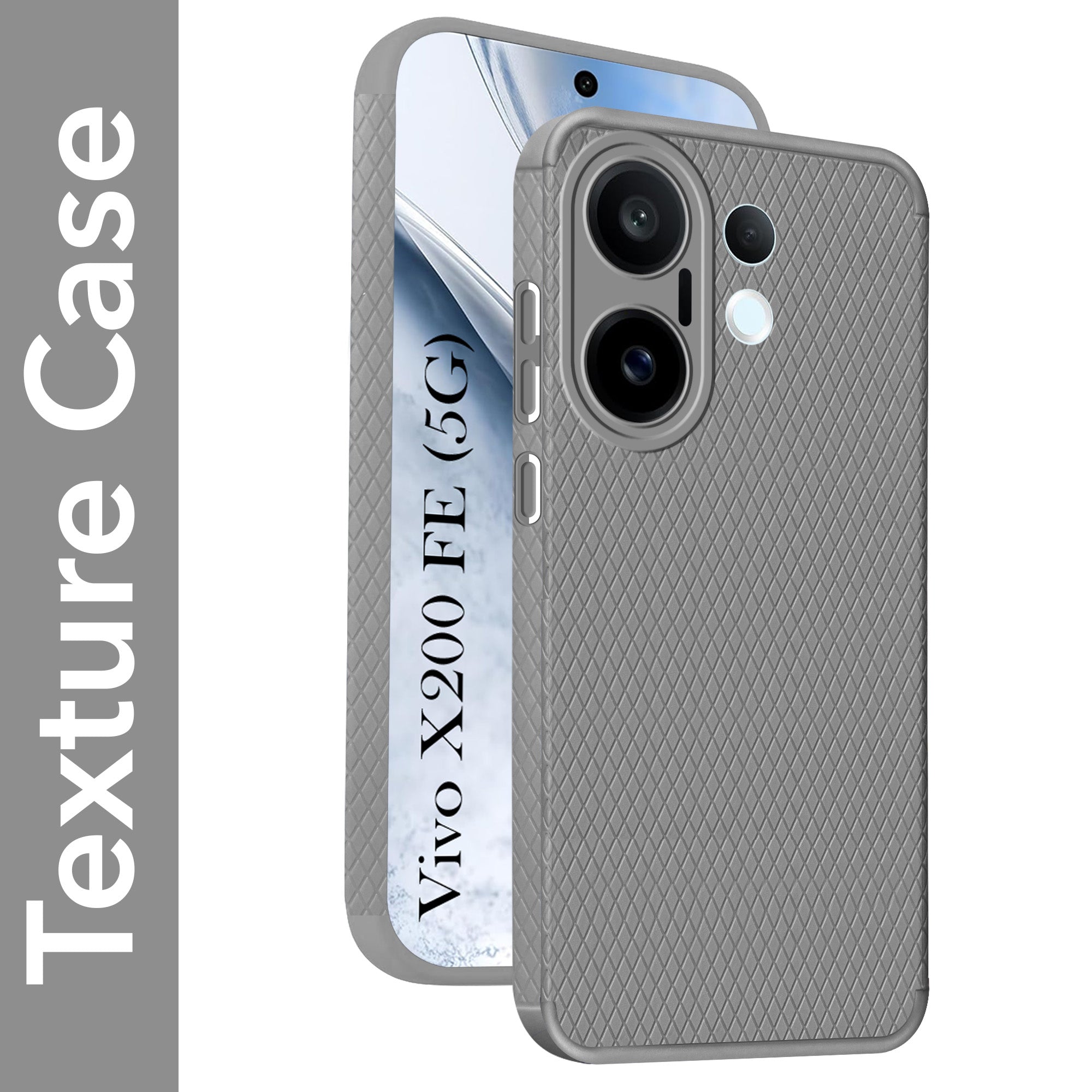 For Vivo X200 FE Back Cover Case (Liquid Silicone | Side Grip | Camera Protection)
