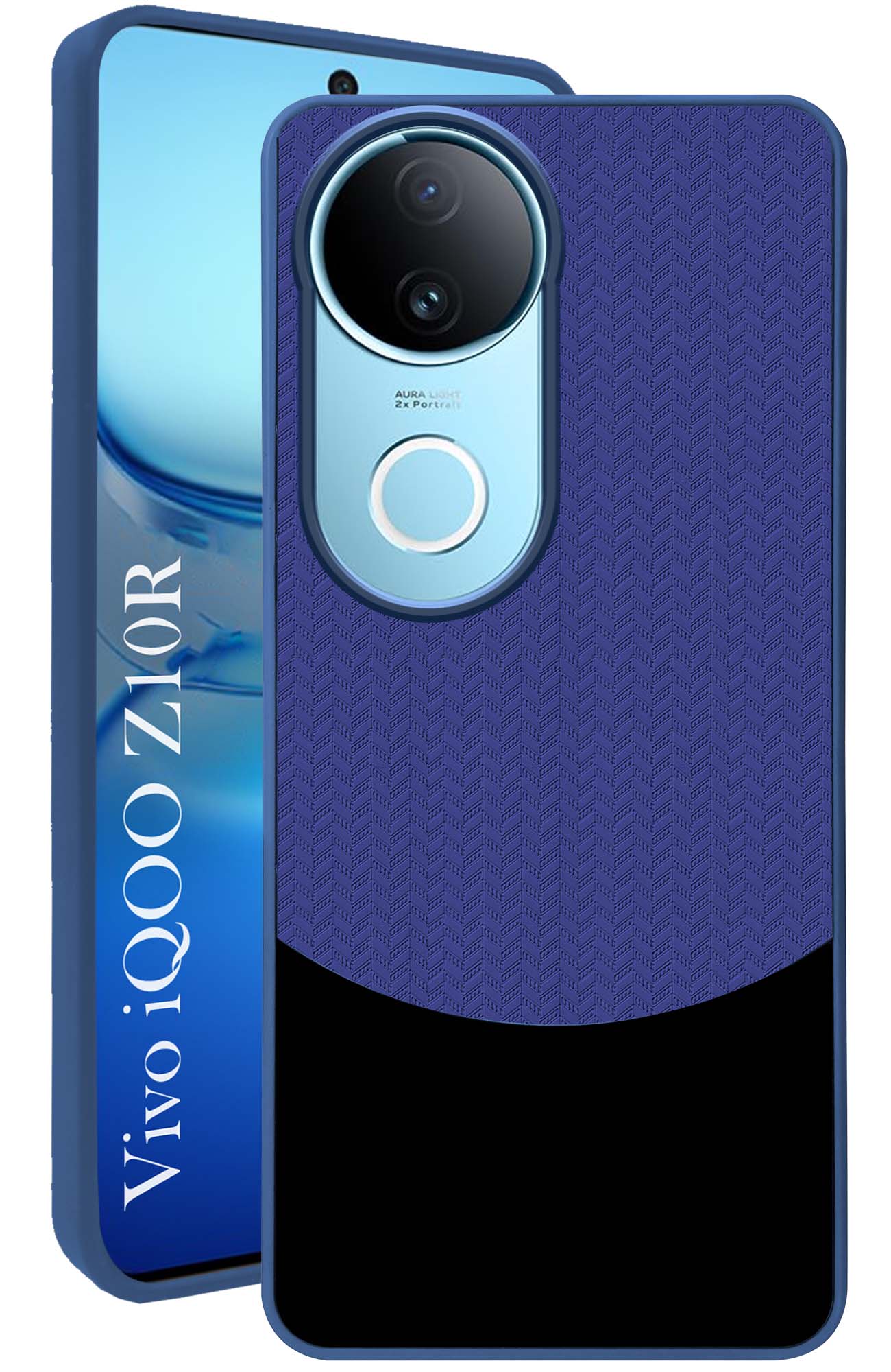 For Vivo iQOO Z10R Back Cover Case (Elegant PU Leather Finish | Premium Minimalist Professional | Camera Protection Bump)