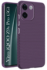 For Vivo iQOO Z9s Pro Back Cover Case (Liquid Silicone | Side Grip | Camera Protection)