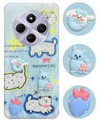 For Redmi A4 5G | Xiaomi Redmi 14C Back Cover Case (3D Cute Cartoons | Hard Back Side Soft | Matte Premium Finish | HD Printing)