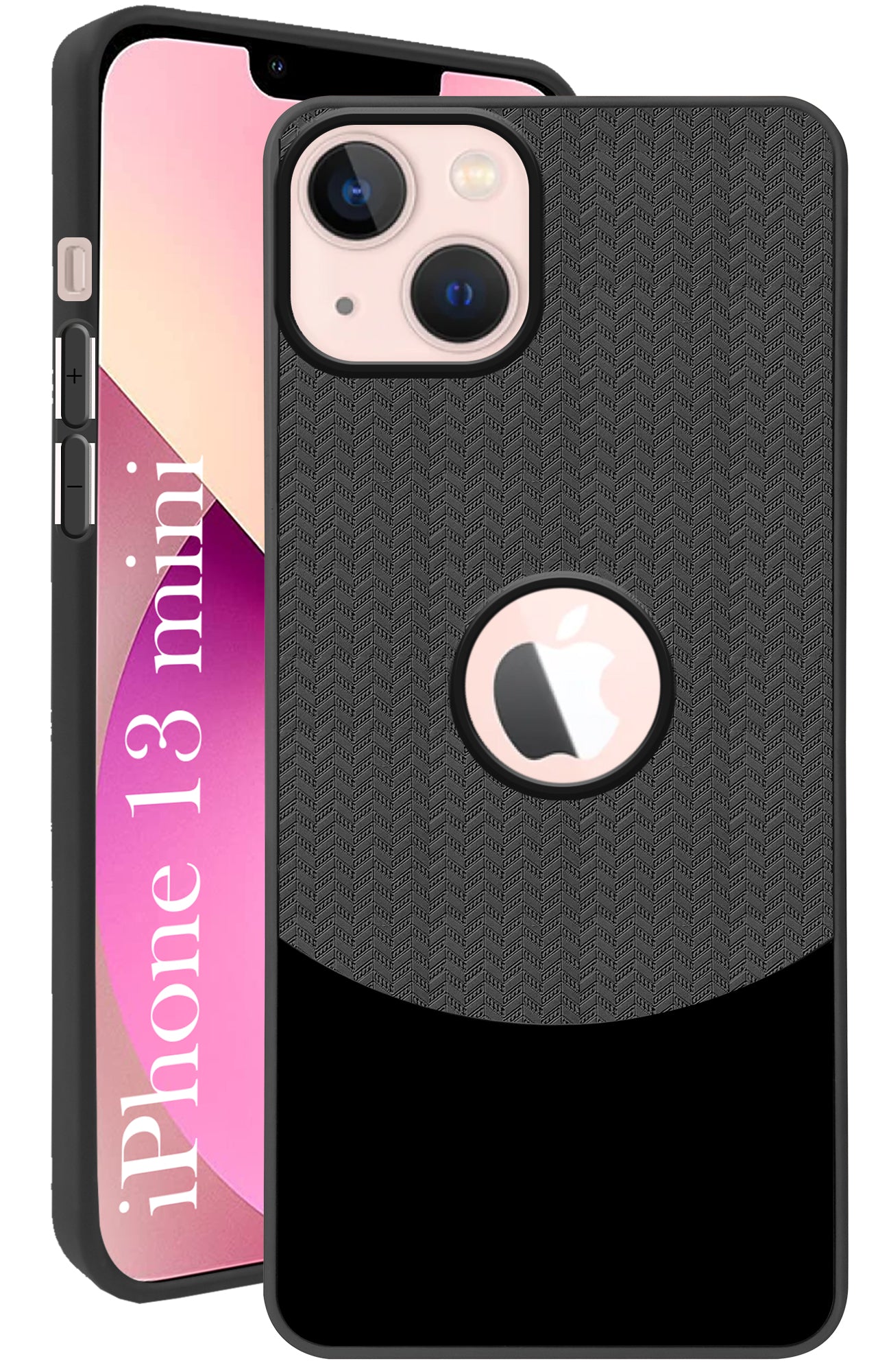 For Apple iPhone 13 Mini Back Cover Case (Elegant PU Leather Finish | Premium Minimalist Professional | Camera Protection Bump)