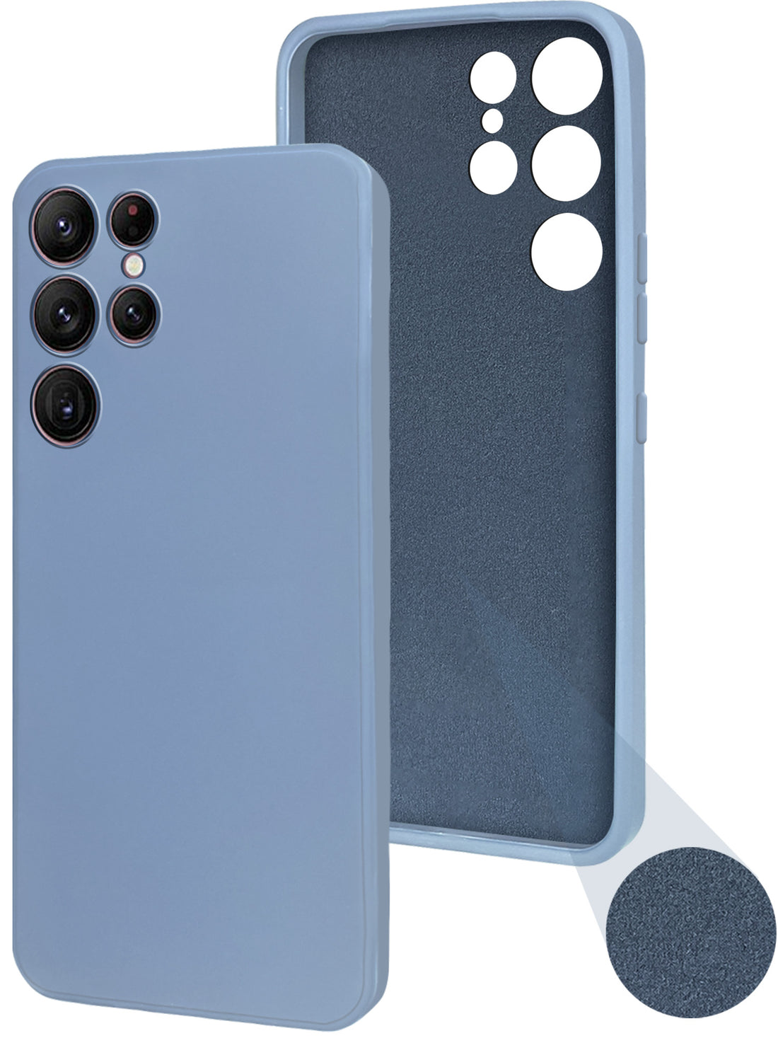 For Samsung Galaxy S22 Ultra 5G Back Cover Case (Inside Fiber Cloth | Smooth Matte Finish | Elegant Professional Look)