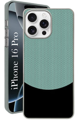 For Apple iPhone 16 Pro Back Cover Case (Elegant PU Leather Finish | Premium Minimalist Professional | Camera Protection Bump)