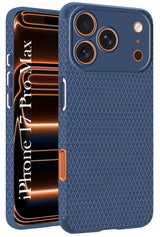 For Apple iPhone 17 Pro Max Back Cover Case (Camera Protection | Side Grip Texture | Soft and Flexible)