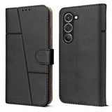 For Redmi 15 Flip Cover Case ( Stitched Leather with Magnetic Closure)
