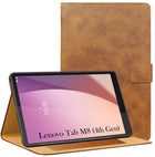 For Lenovo Tab M8 4 GEN 2024 8 Inch Flip Cover Folio Cover (PU Matte Leather | Multi-Angle Smart Stand | Card Storage Slots | Silicone Back Pouch)