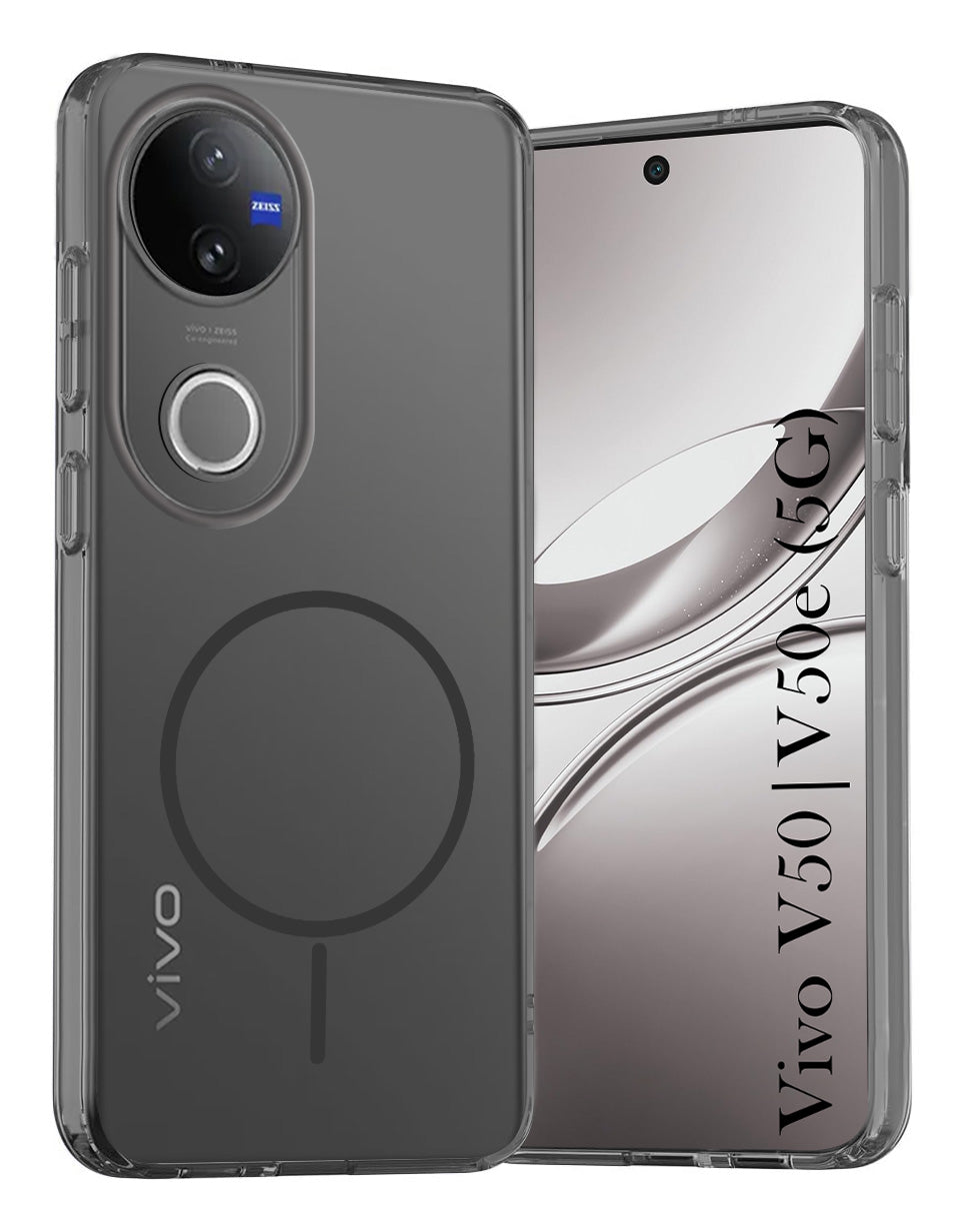 For Vivo V50 | Vivo V50e Back Cover Case Silicone (Slim Paper Thin | Camera Protection Bump | Minimalist Professional | Soft Flexible)
