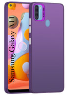For Samsung Galaxy A11 Hard Back Cover Case (Velvet Touch | Professional Glossy Finish | Camera Protection Bump)