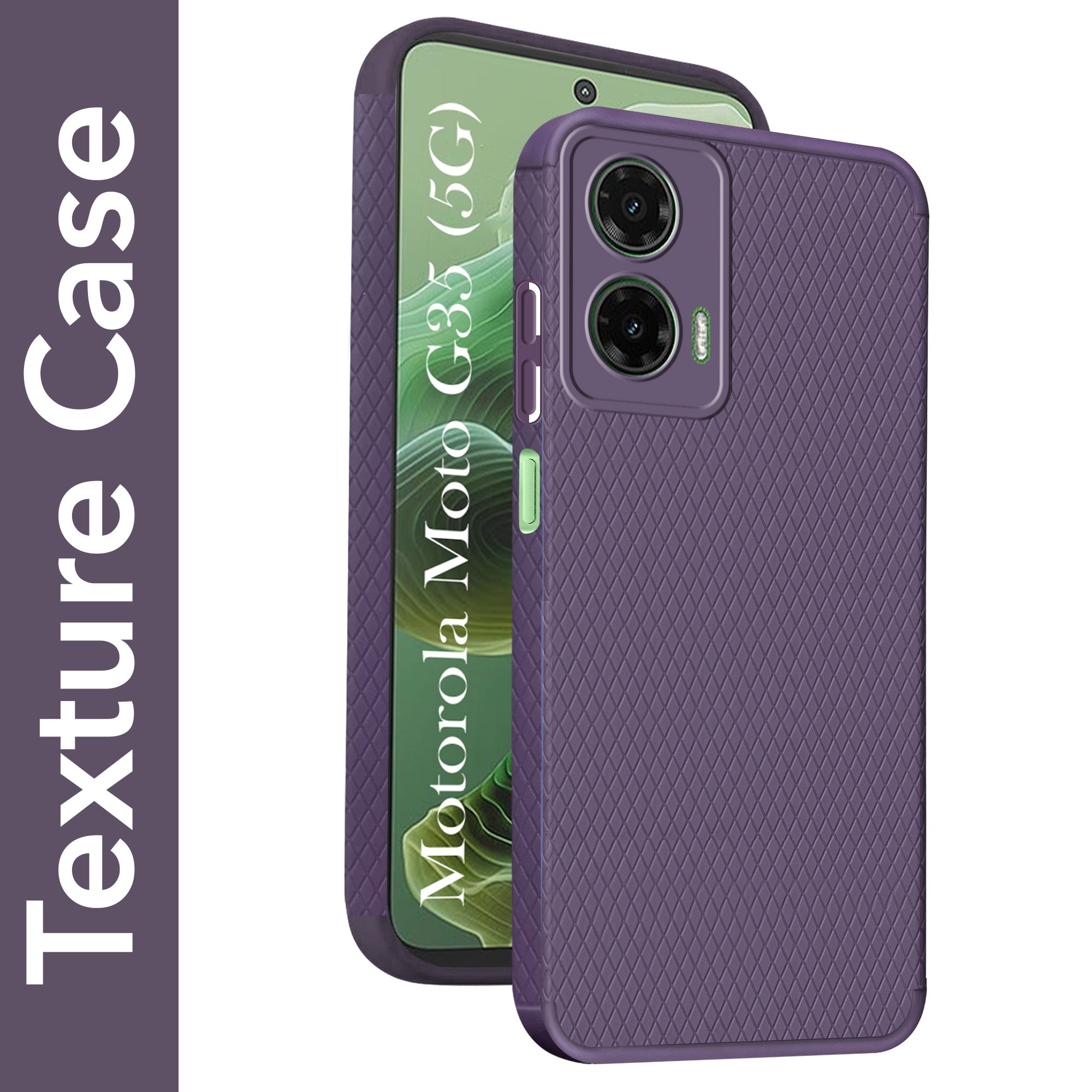 For Motorola Moto G35 5G Back Cover Case (Liquid Silicone | Side Grip | Camera Protection)