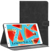 For Flip Cover Folio Case Lenovo Tab 4 8 Plus (TB-8704X) 8 Inch (PU Leather | Multi-Angle Smart Stand | Card Storage Slots | Silicone Back Pouch)