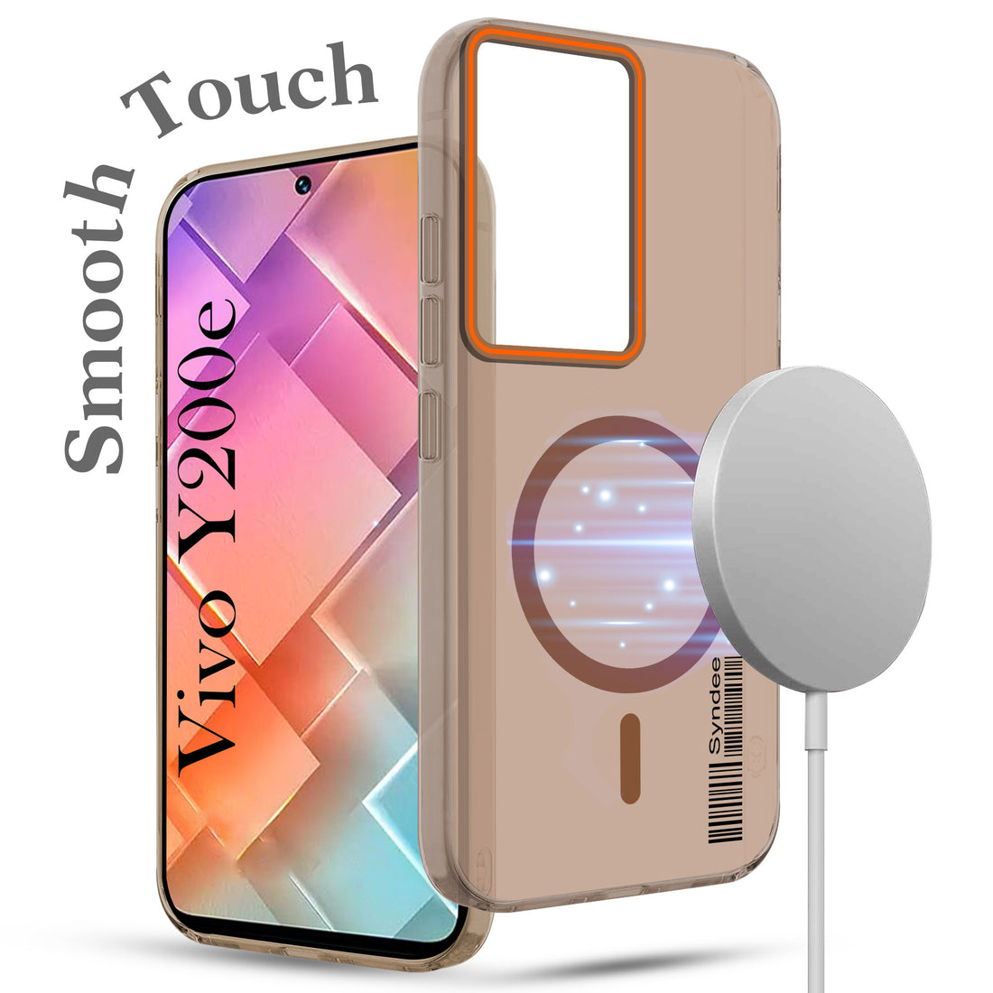 For Vivo Y200e Back Cover Case (Soft Touch | Camera Bump Protection | MagSafe Compatible | Matte Finish)