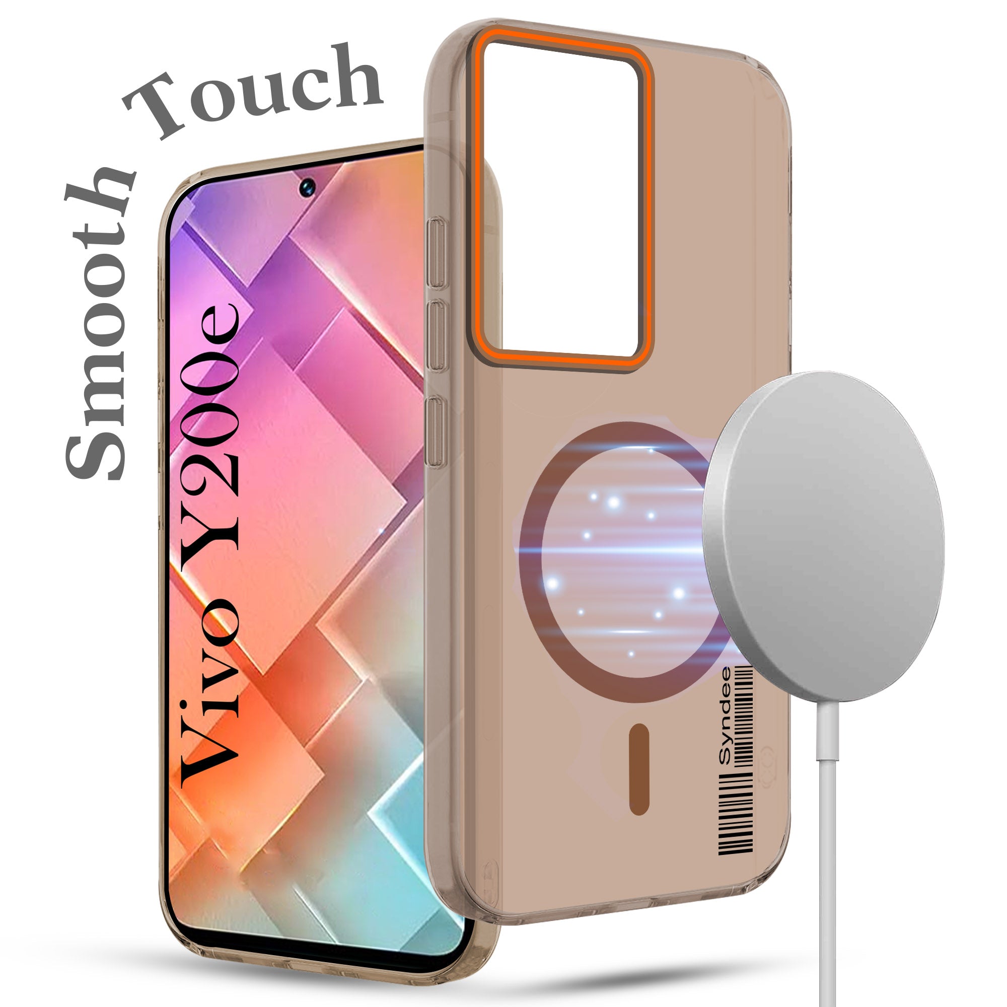 For Vivo Y200e Back Cover Case (Soft Touch | Camera Bump Protection | MagSafe Compatible | Matte Finish)