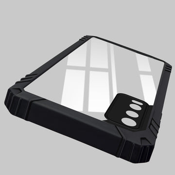 For Vivo Y20 | Y20i Back Cover Case (Ultimate Shockproof Bumpers | Anti Yellow | Rugged Armor | Hybrid PC | Black )