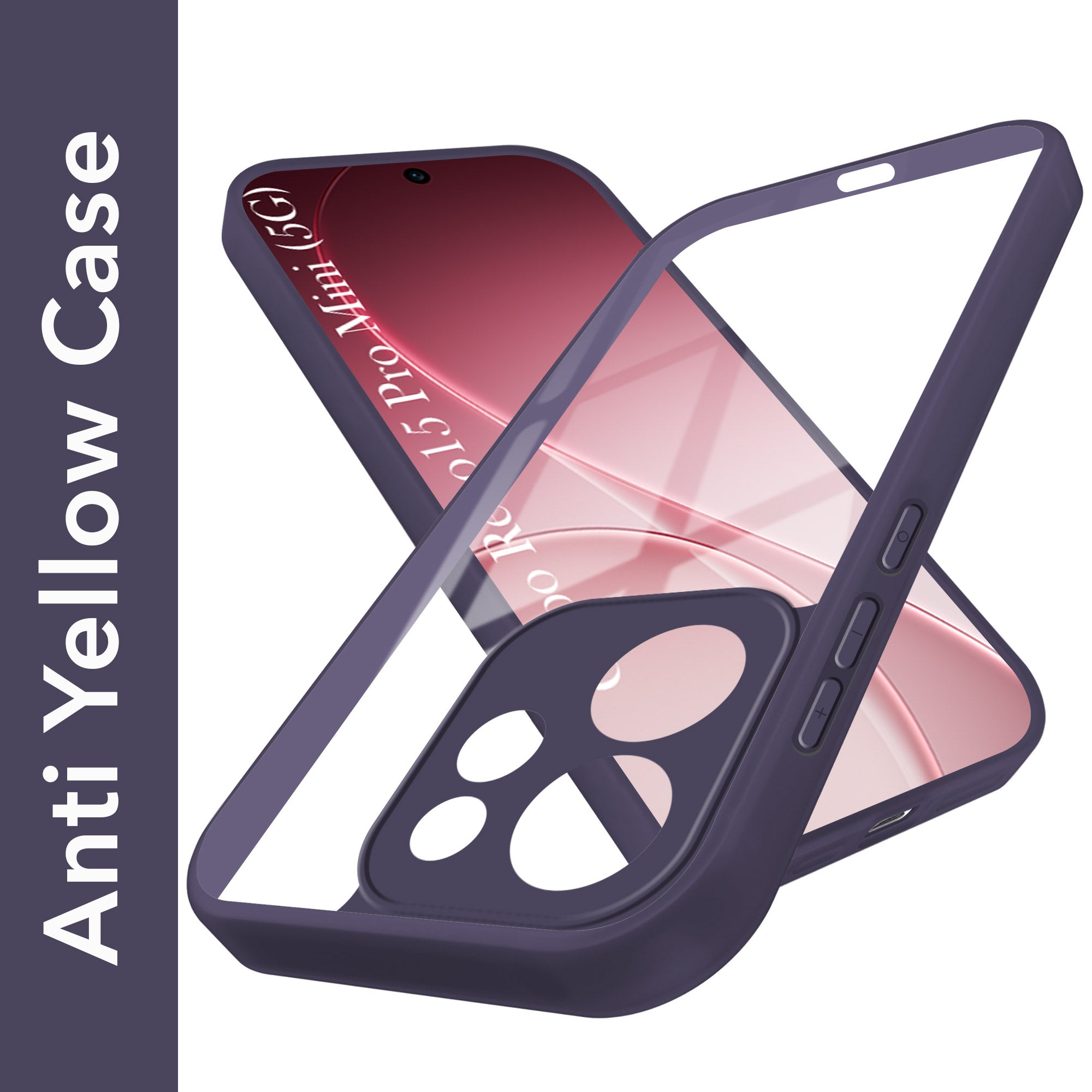 For Oppo Reno15 Pro Mini 5G | Oppo Reno 15 Pro Mini 5G Back Cover Case Ultra-Hybrid (Lifetime Anti Yellow | Anti Scratch | Crystal Clear Shockproof)